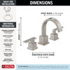 Two Handle Widespread Bathroom Faucet