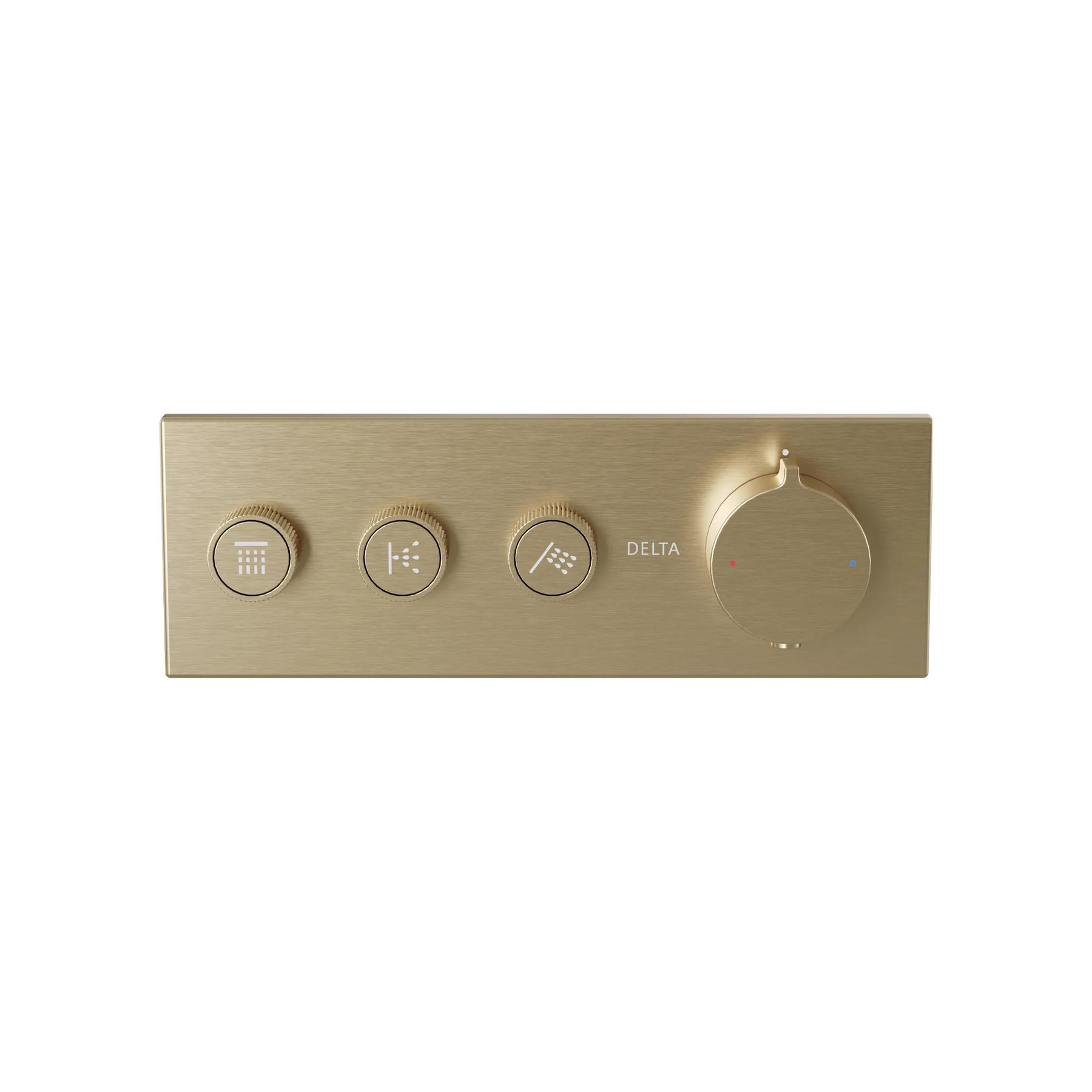 High Flow Push Button Themrostatic Trim 3 Outlet