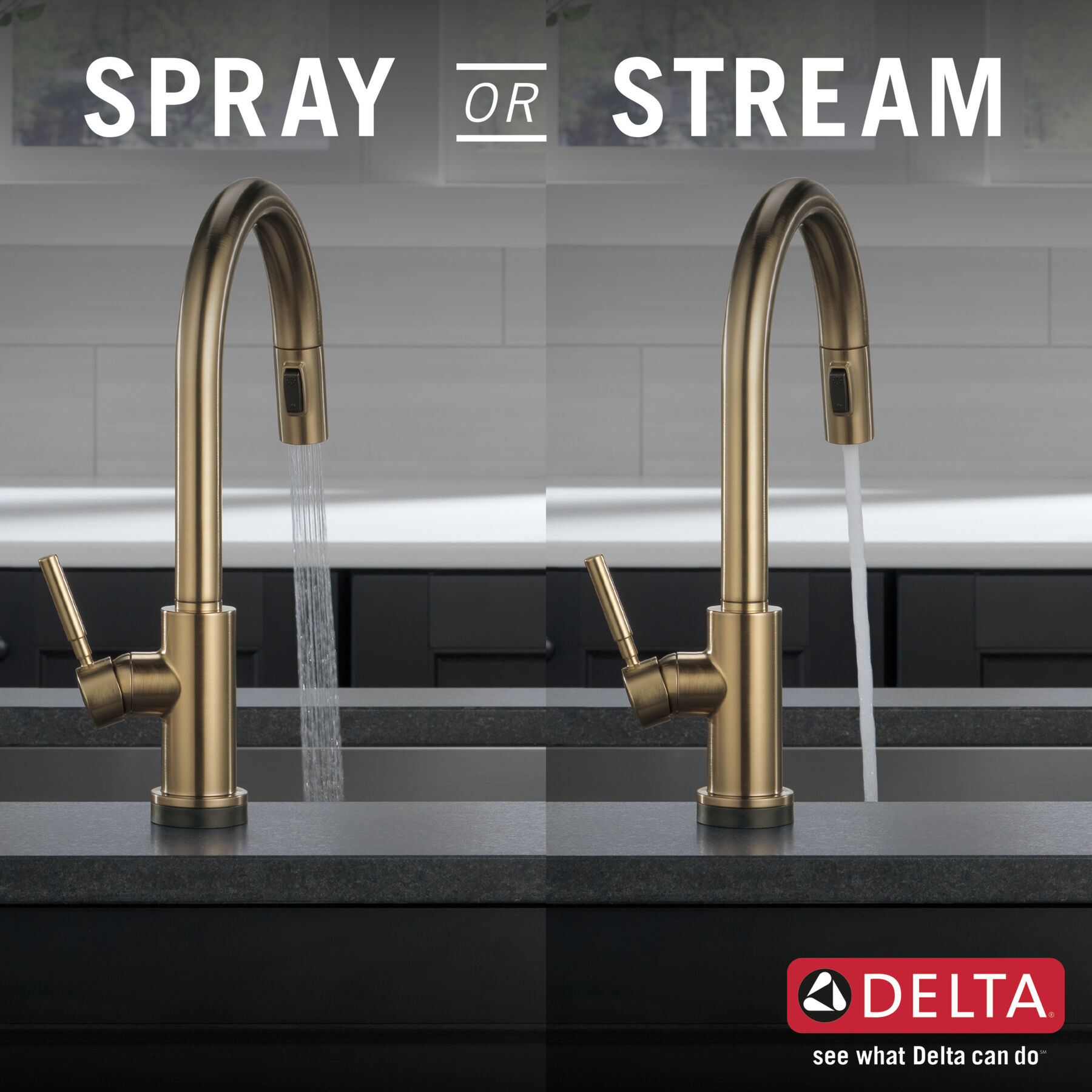 Single Handle Pull-Down Kitchen Faucet with Touch<sub>2</sub>O&reg; Technologyand Soap Dispenser (Recertified)