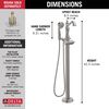 FM Tub Filler Trim w/ HS 1H w/o Handle (Recertified)