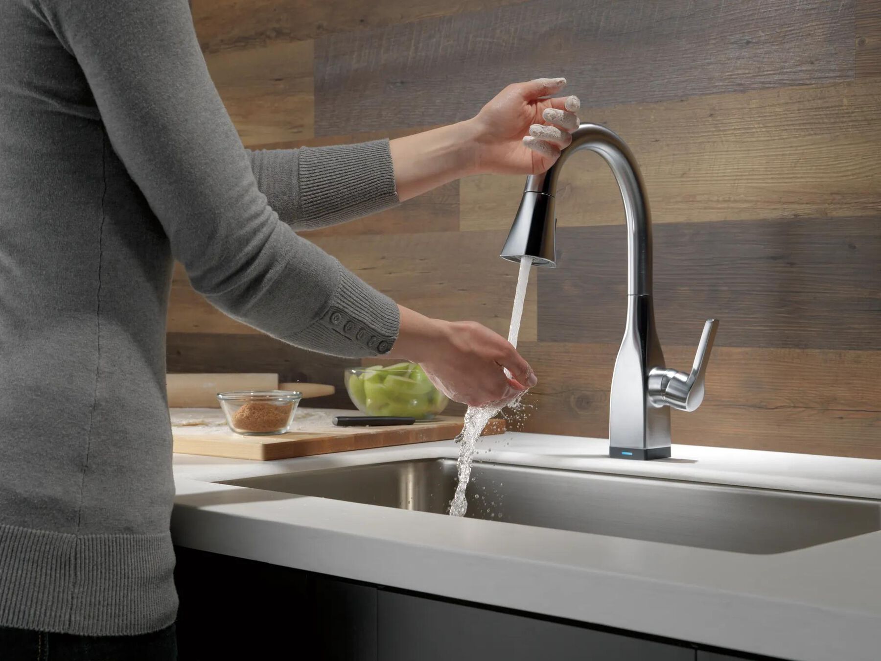 Single Handle Pull-Down Bar / Prep Faucet with Touch<sub>2</sub>O&reg; Technology