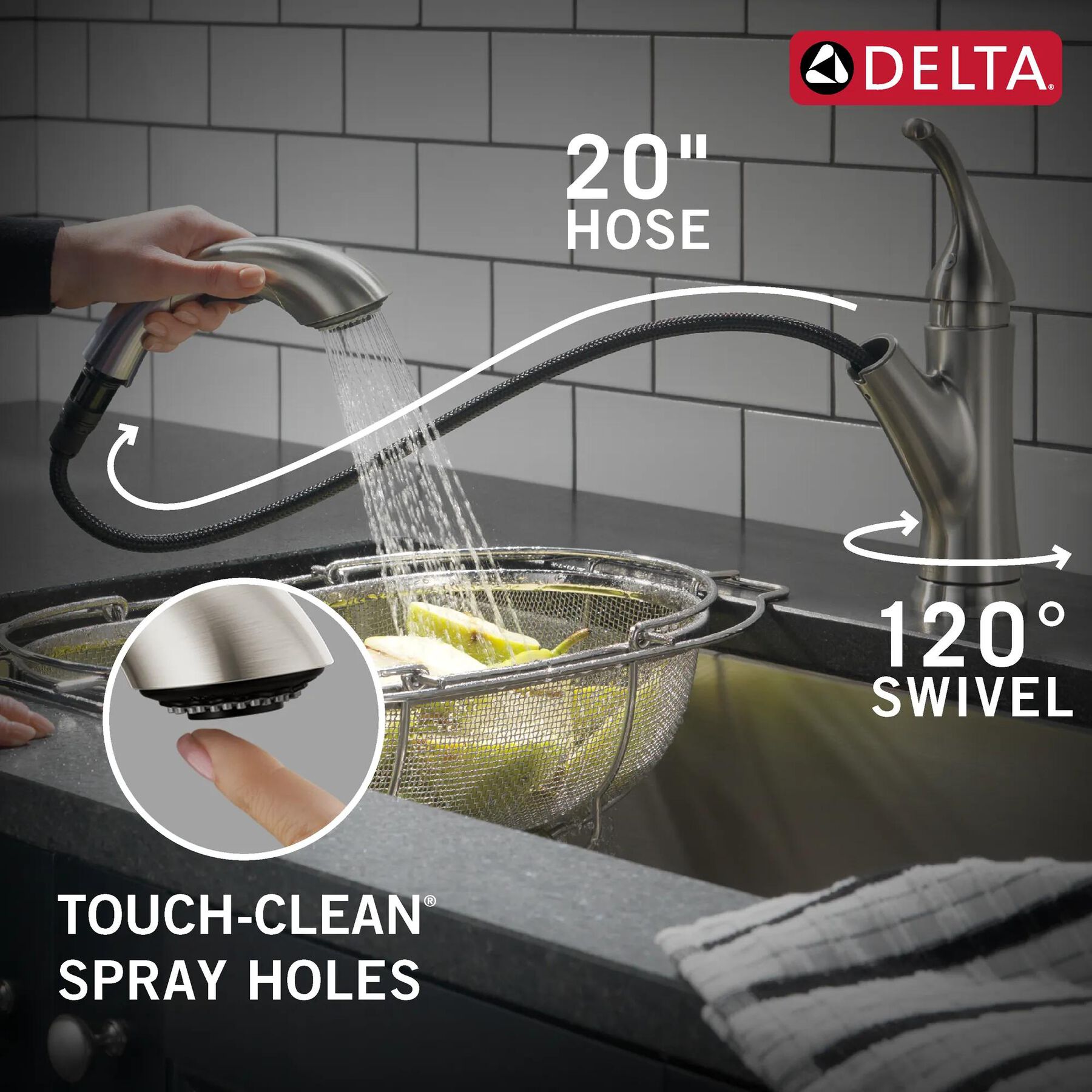 Single Handle Pull-Out Kitchen Faucet