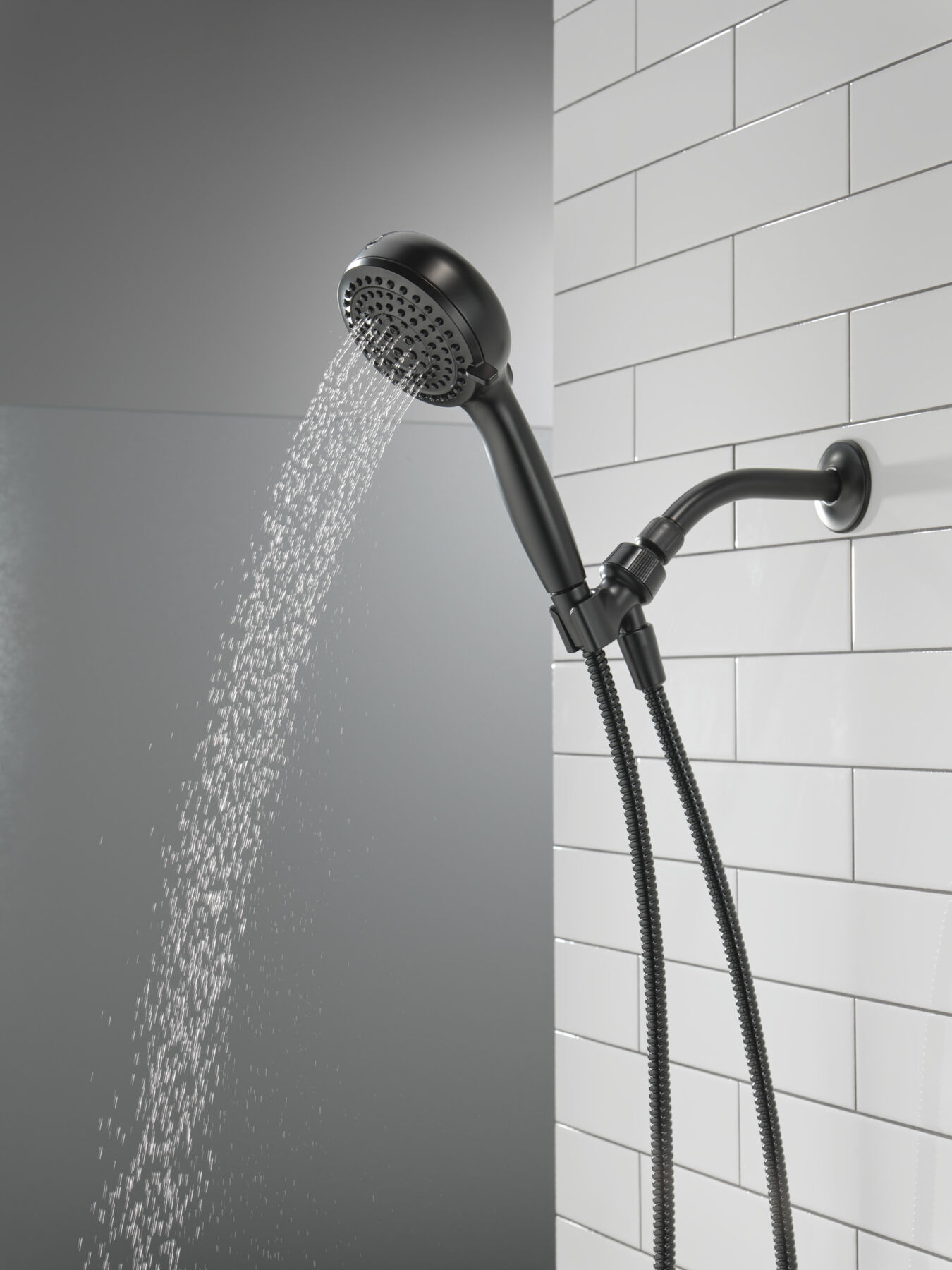 6-Setting Hand Shower with Cleaning Spray