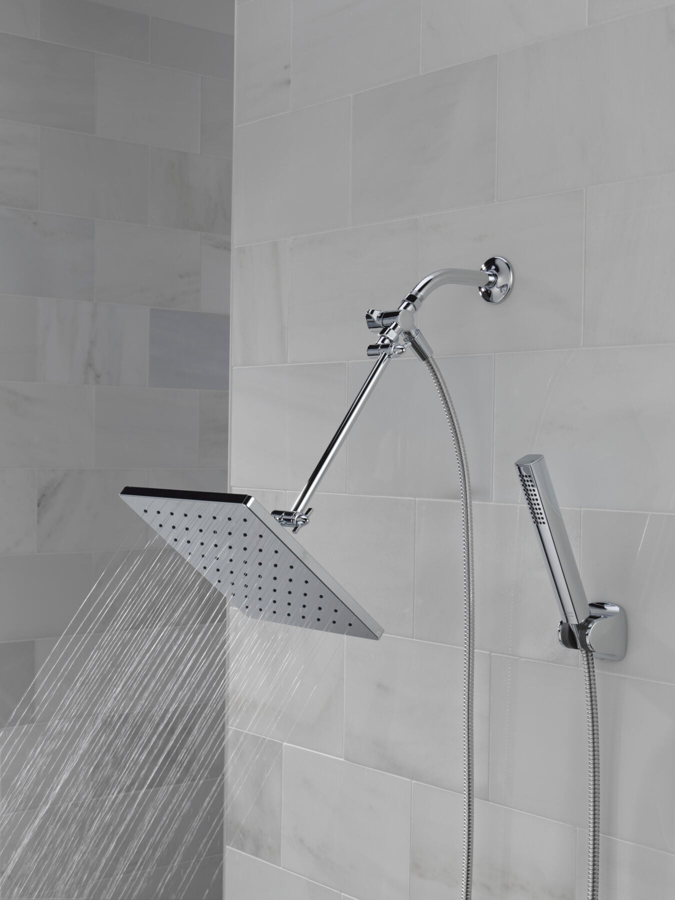 10 inch Raincan Shower Head & Hand Held Combo with Adjustable Extension Arm