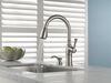 Single Handle Pull-Down Kitchen Faucet with Soap Dispenser