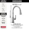 Single Handle Pull-Down Kitchen Faucet With Touch<sub>2</sub>O&reg;  Technology