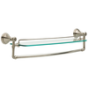 24" Glass Shelf with Removable Bar