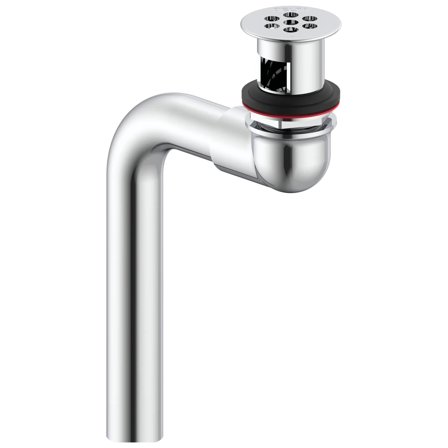 Cast Offset Lavatory Waste with Open Grid Strainer