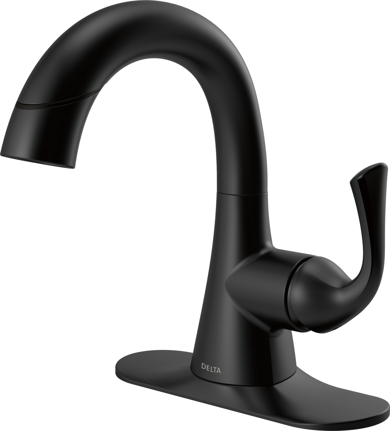 Single Handle Pull-Down Bathroom Faucet