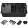 32&rdquo; Granite Composite Workstation Kitchen Sink Undermount Single Bowl with WorkFlow&trade; Ledge and Accessories