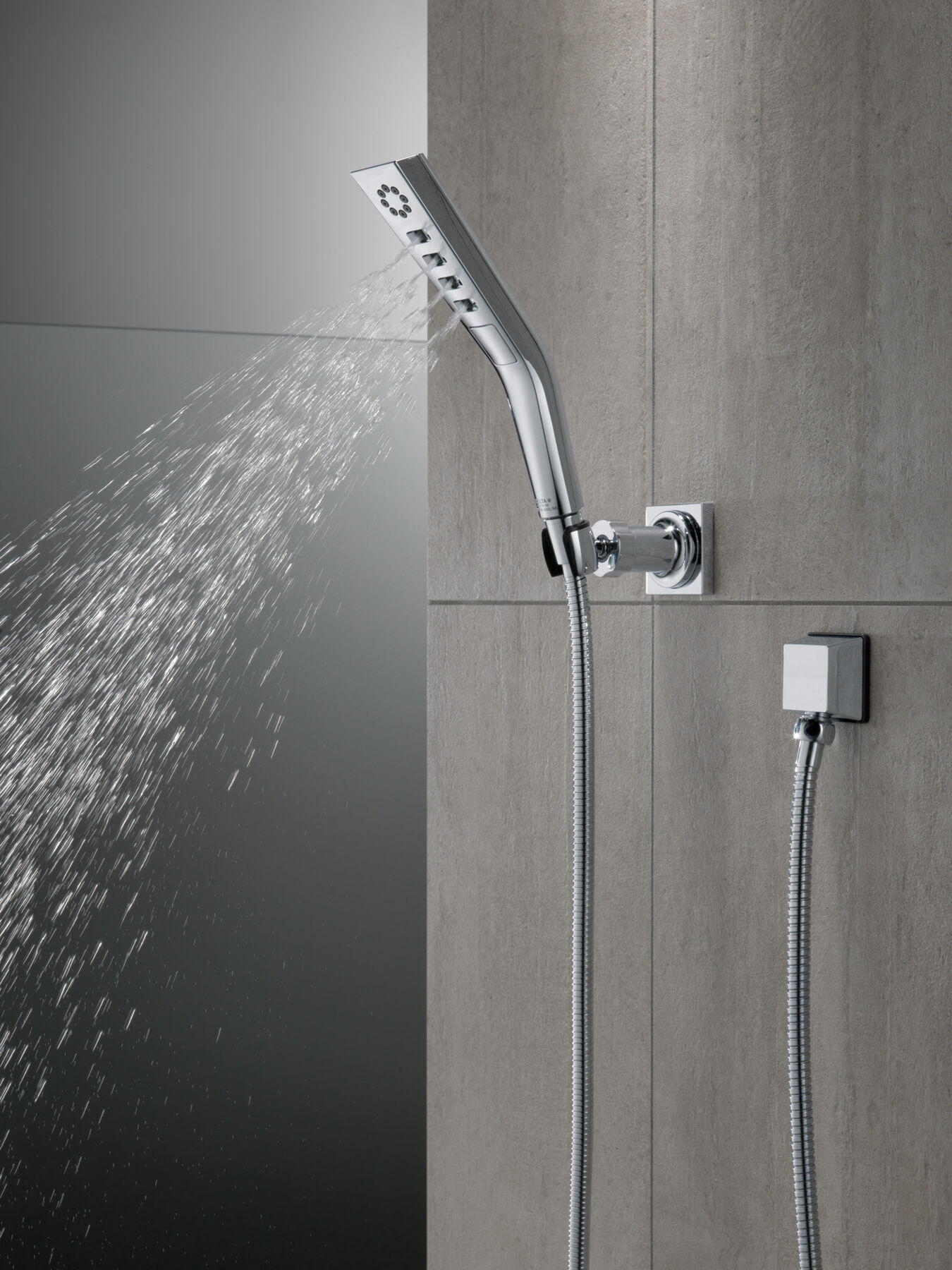 H<sub>2</sub>Okinetic&reg; 3-Setting Wall Mount Hand Shower