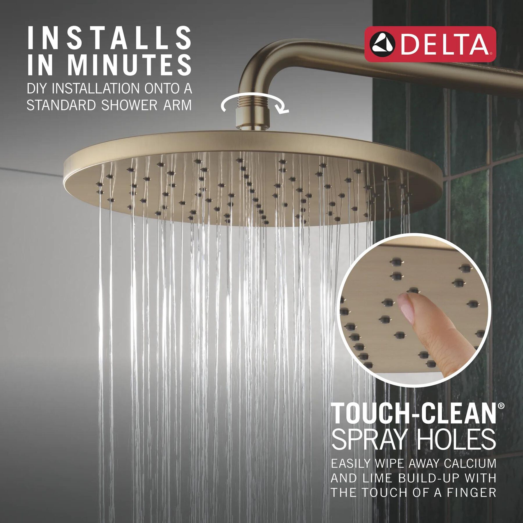 10" Single-Function Raincan Shower Head