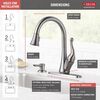 Single Handle Pull-Down Kitchen Faucet with Soap Dispenser