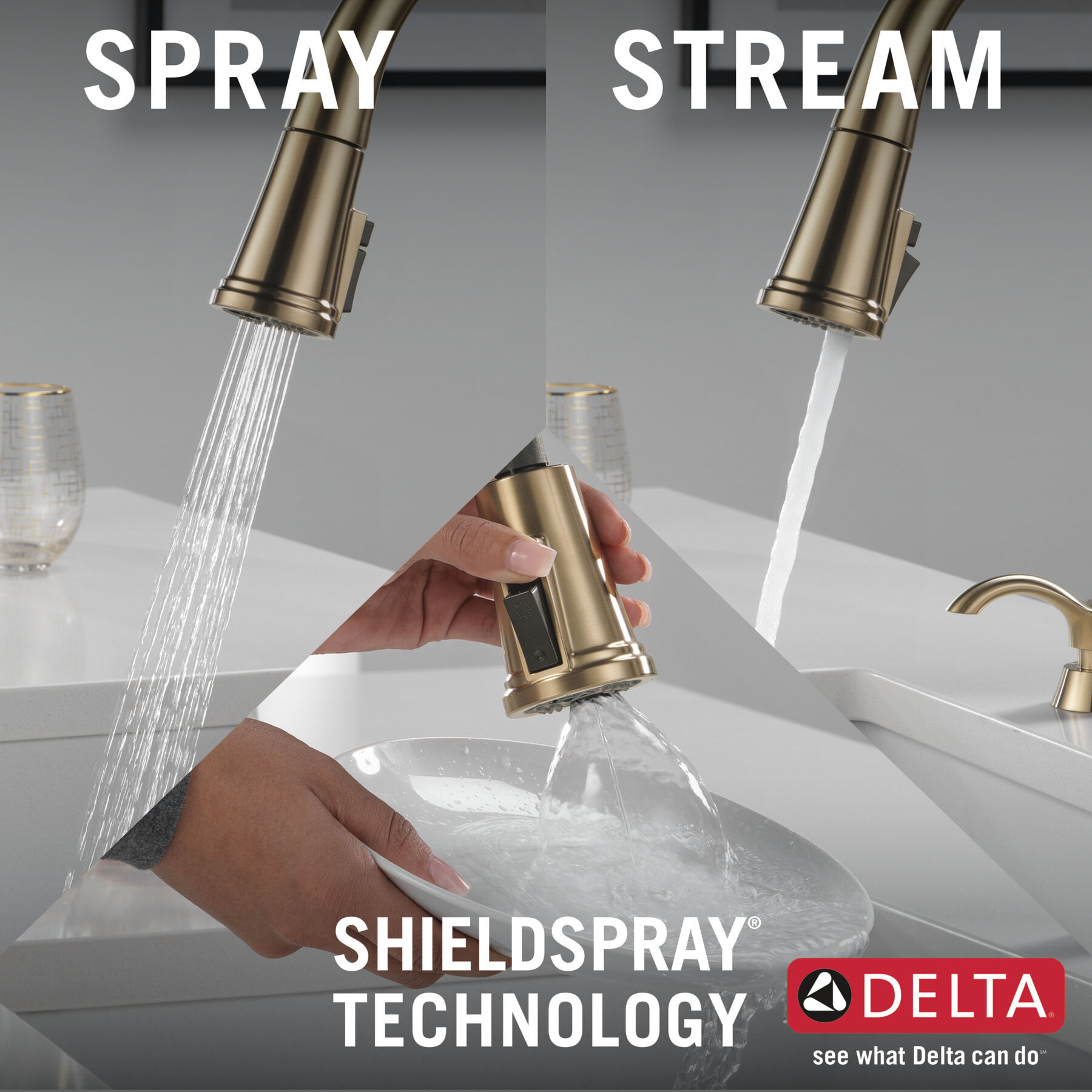 Pull-Down Kitchen Faucet w/Soap Disp (Recertified)