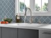 Single Handle Pull-Down Kitchen Faucet with Soap Dispenser and ShieldSpray (Recertified)