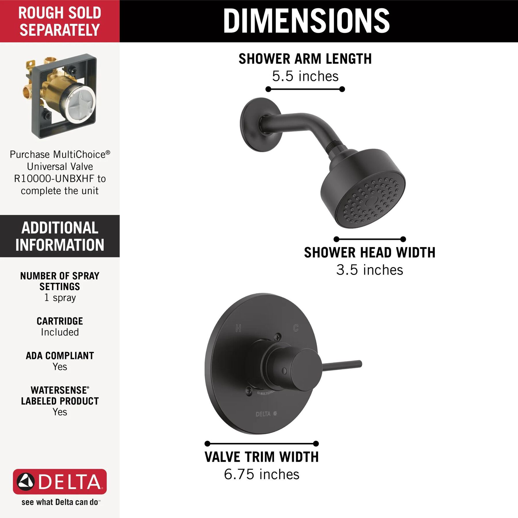 Monitor 14 Series Shower Trim