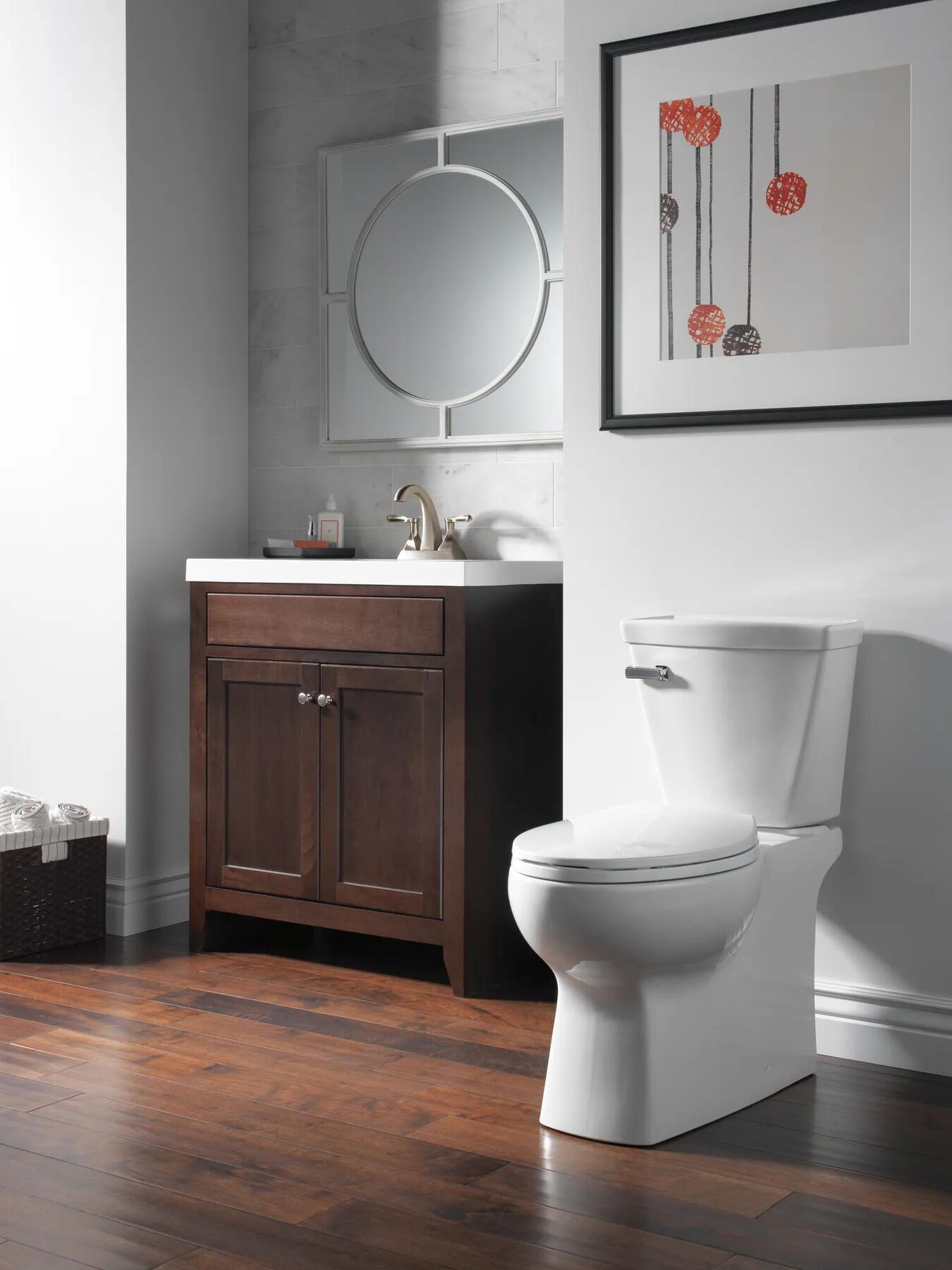 Two Handle Centerset Bathroom Faucet (Recertified)