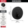 Round Contemporary Push-Button Shower