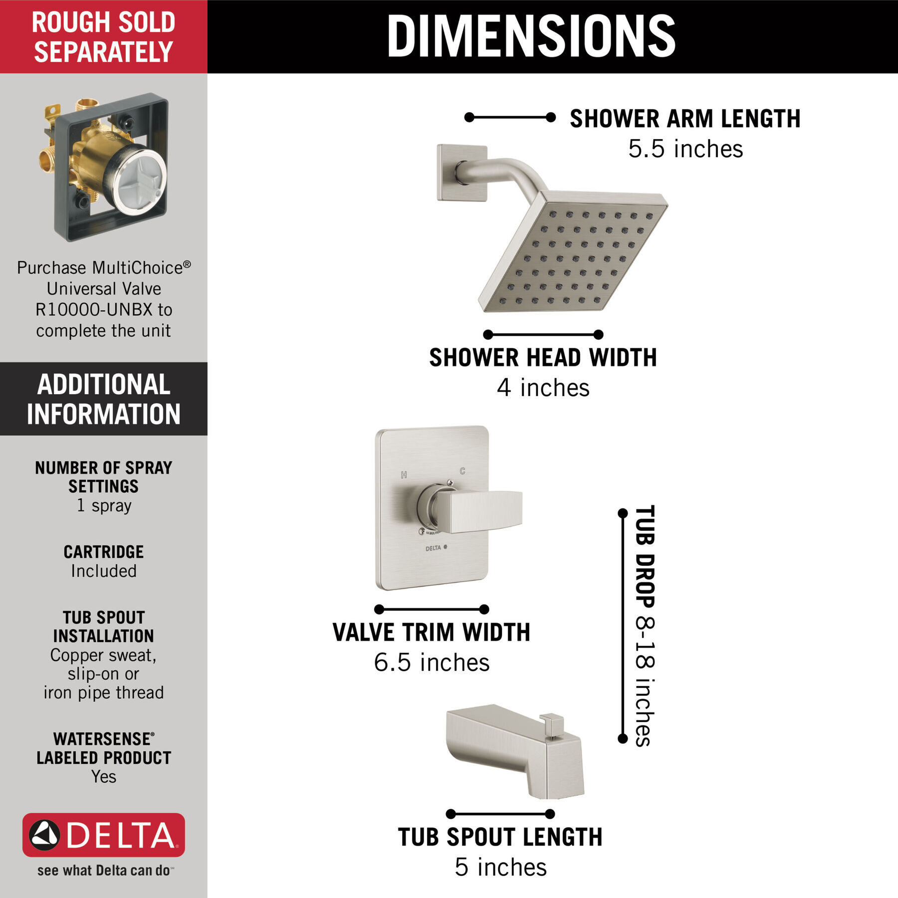 Monitor 14 Series Tub & Shower Trim