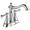 Two Handle Centerset Bathroom Faucet - Metal Pop-Up