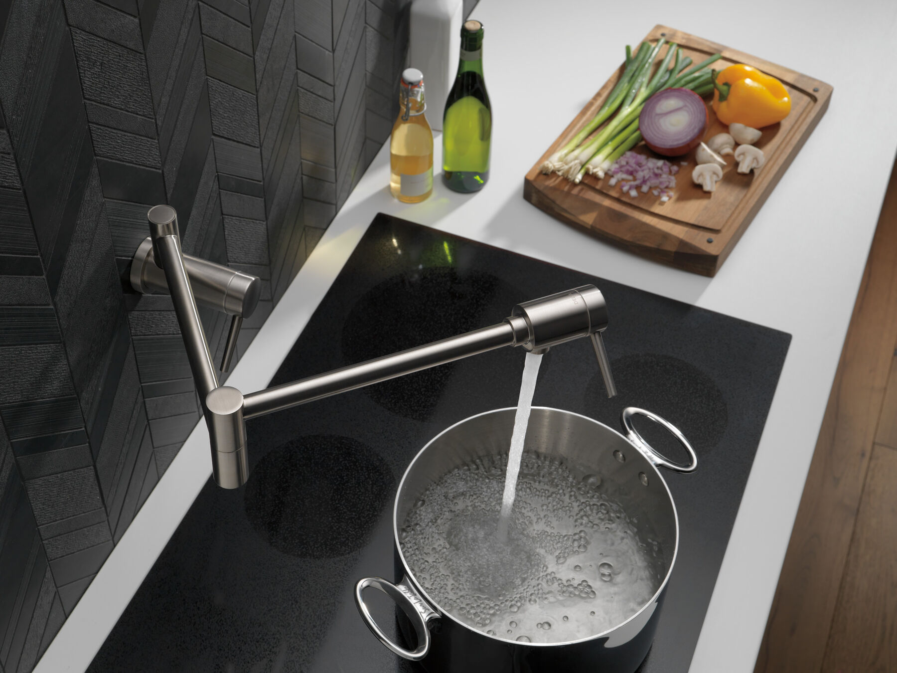Contemporary Wall Mount Pot Filler