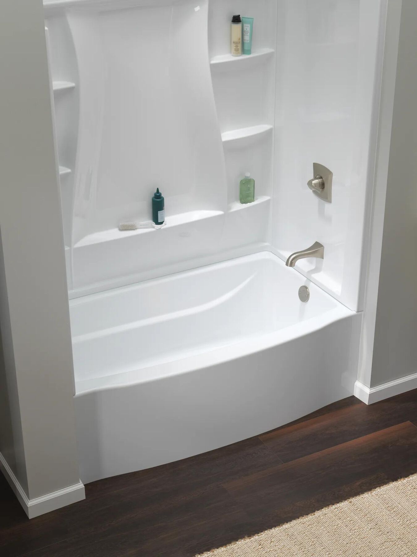Classic 500 Curve Alcove Bathtub Right Drain 60x32"