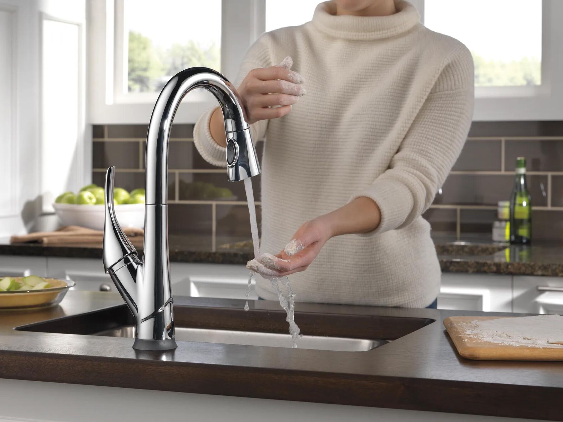 Single Handle Pull-Down Kitchen Faucet with ShieldSpray&reg; Technology