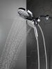 HydroRain&reg; 4-Setting Two-in-One Shower Head (Recertified)