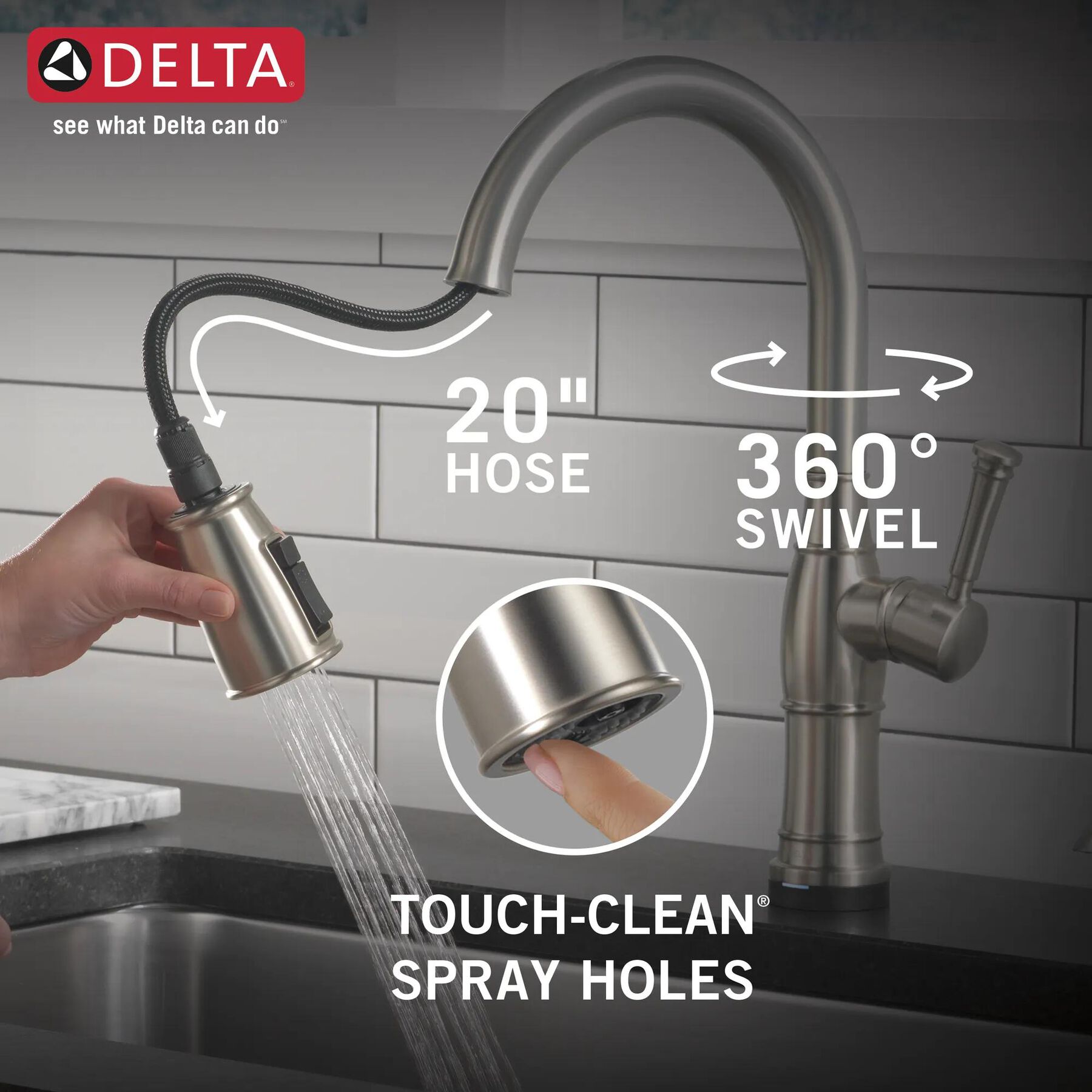 Touch<sub>2</sub>O&reg;  Pull-Down Kitchen w/Soap (Recertified)