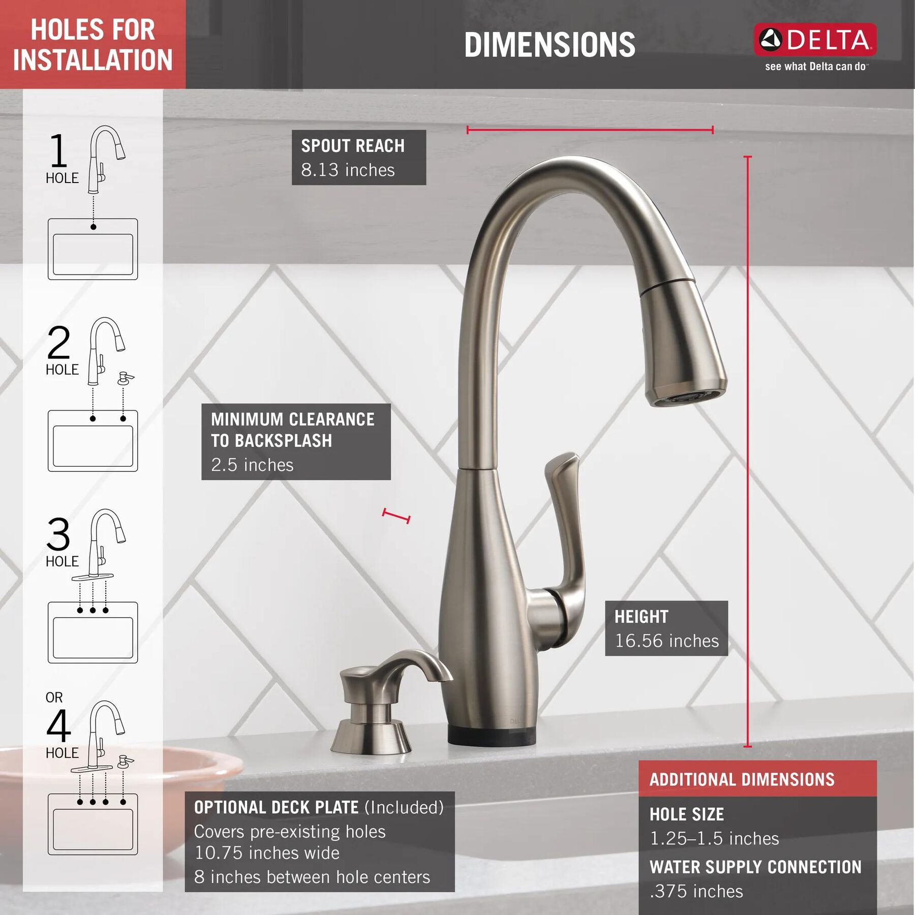 Single Handle Pull-Down Kitchen Faucet with Touch2O&reg; and ShieldSpray&reg; Technologies (Recertified)
