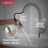 Single Handle Pull-Down Kitchen Faucet with Soap Dispenser and ShieldSpray Technology