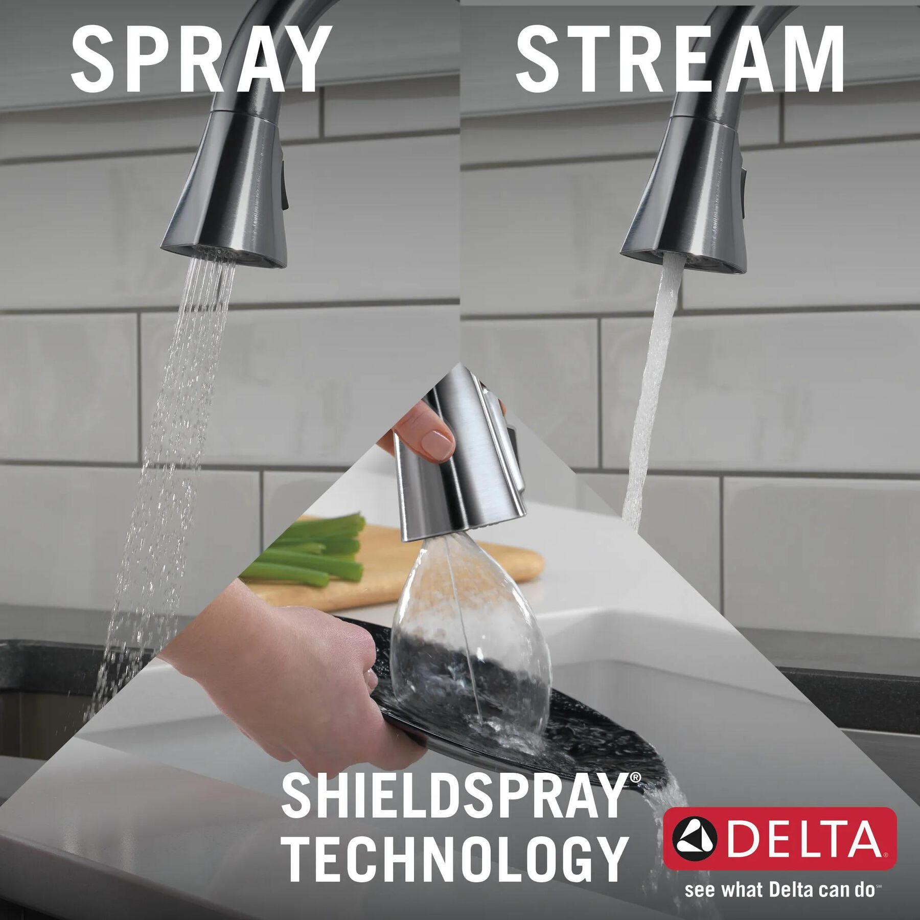 Single Handle Pull-Down Kitchen Faucet with ShieldSpray&reg; Technology (Recertified)
