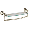 18" Glass Shelf with Removable Bar
