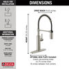 Single-Handle Pull-Down Spring Kitchen Faucet (Recertified)