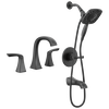 Widespread Lavatory Faucet with 14 Series Tub Shower Trim Bundle