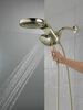 HydroRain&reg; H<sub>2</sub>Okinetic&reg; 5-Setting Two-in-One Shower Head (Recertified)