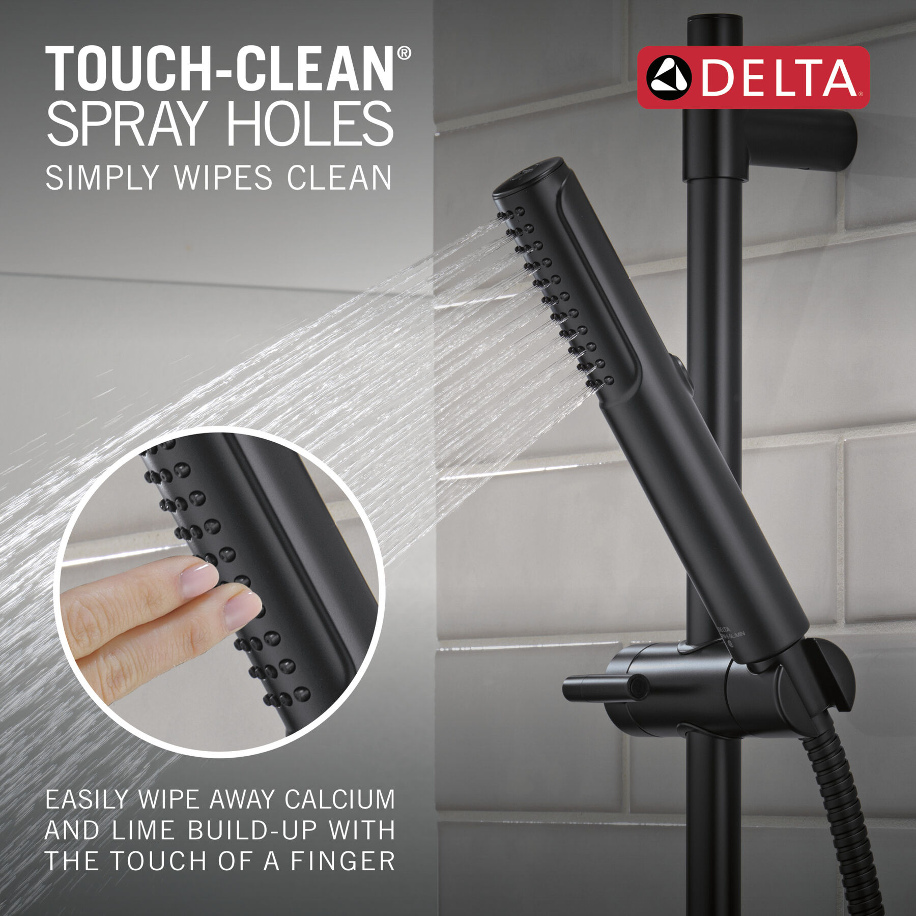 2-Setting Hand Shower with ProClean&trade; Spray &ndash; Slide Bar Mount