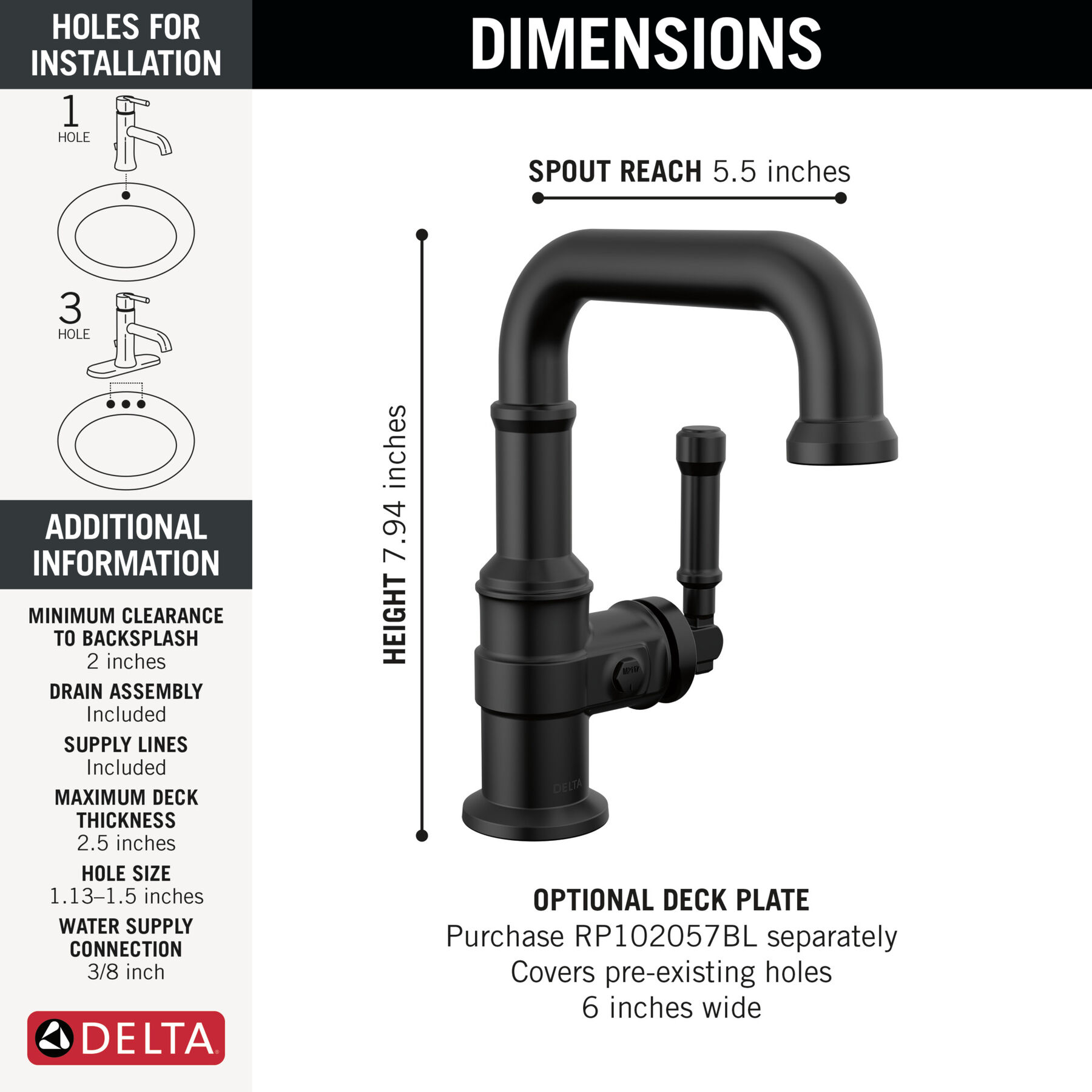 Single Handle Bathroom Faucet