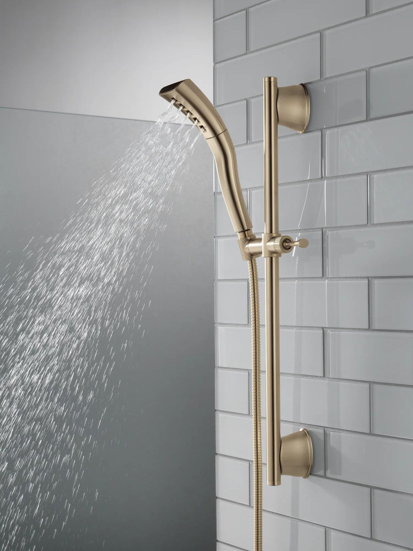 H<sub>2</sub>Okinetic&reg; Single-Setting Slide Bar Hand Shower (Recertified)