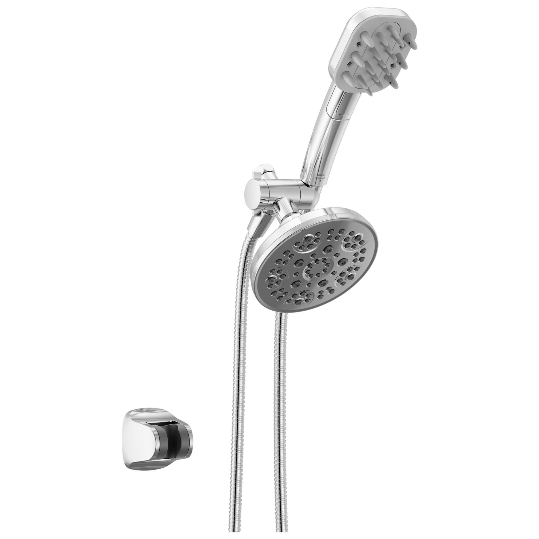 Detangling Hand Shower with 5- Setting Showerhead Bundle