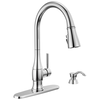 Single Handle Pull-Down Kitchen Faucet with Soap Dispenser and ShieldSpray Technology