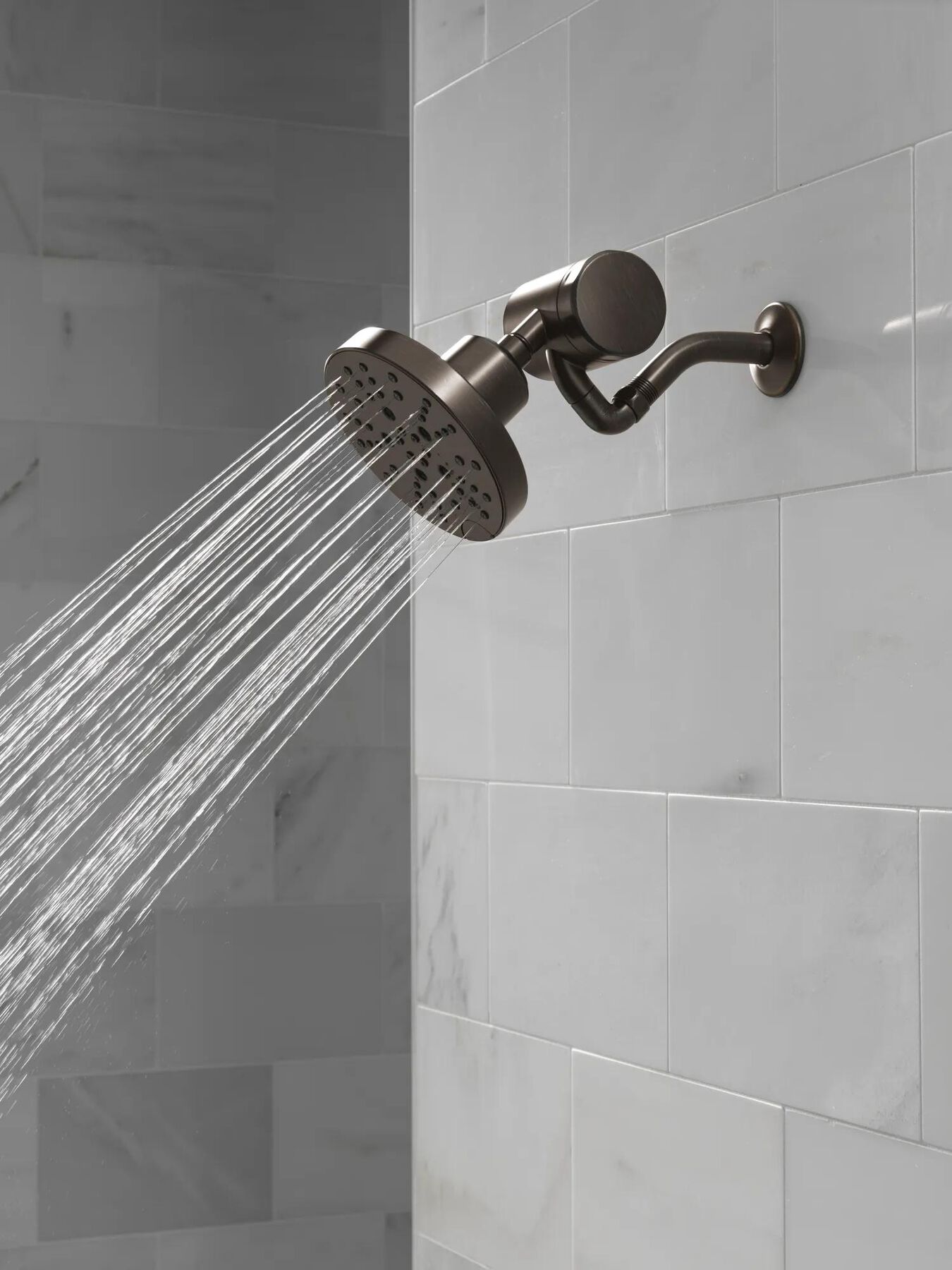 H<sub>2</sub>Okinetic&reg; 5-Setting Contemporary Raincan Shower Head