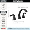 Two Handle Widespread Bathroom Faucet