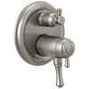 Traditional 2-Handle TempAssure&reg; 17T Series Valve Trim with 6-Setting Integrated Diverter