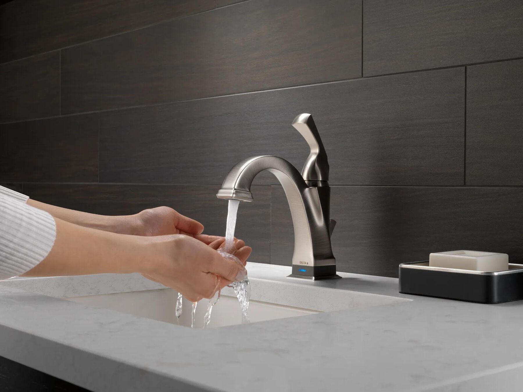 Single Handle Bathroom Faucet with Touch<sub>2</sub>O.xt&reg; Technology