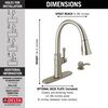 Single Handle Pull-Down Kitchen Faucet with Soap Dispenser and ShieldSpray&reg; Technology