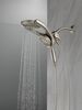 HydroRain&reg; 4-Setting Two-in-One Shower Head (Recertified)