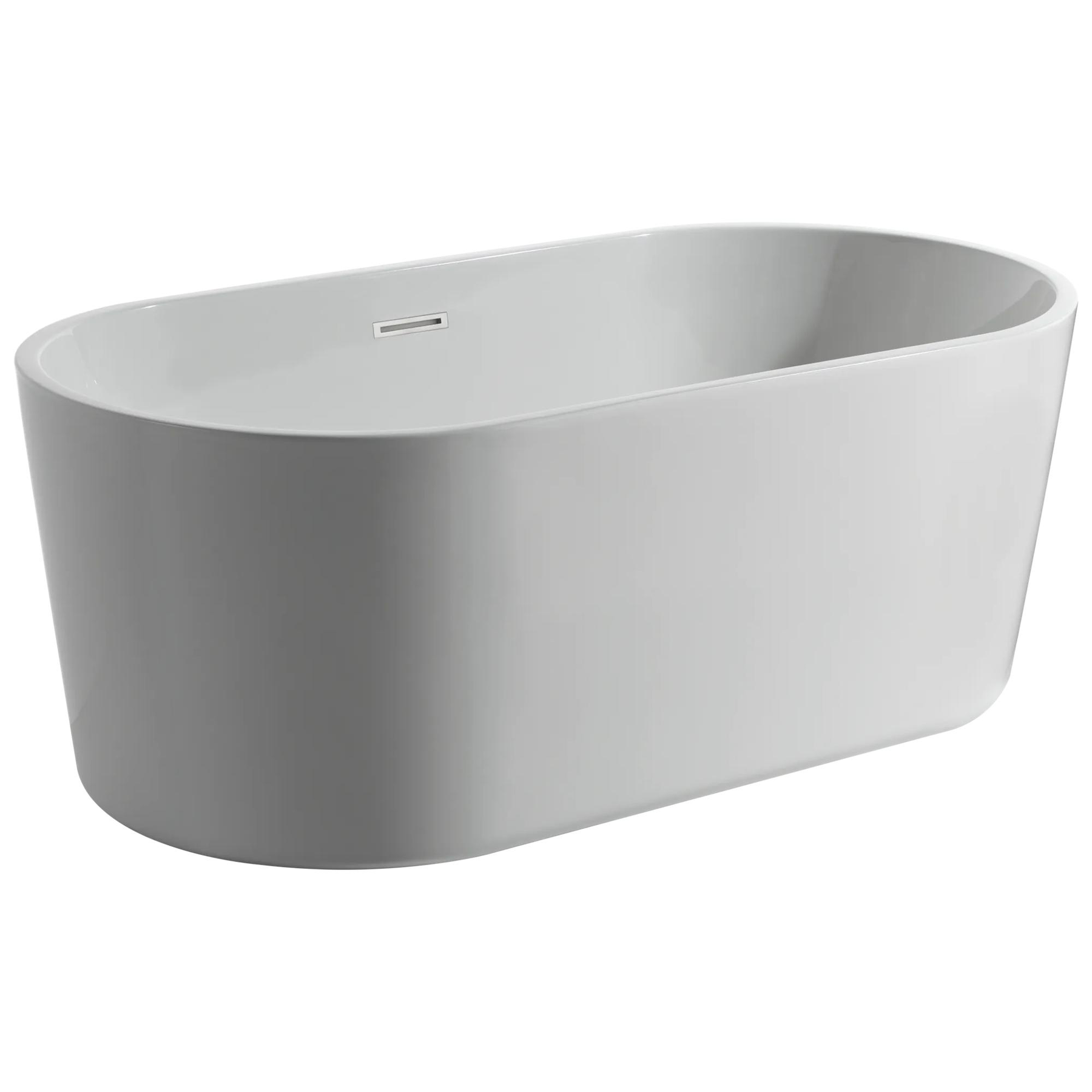 60 in. x 30 in. Freestanding Tub with Center Drain