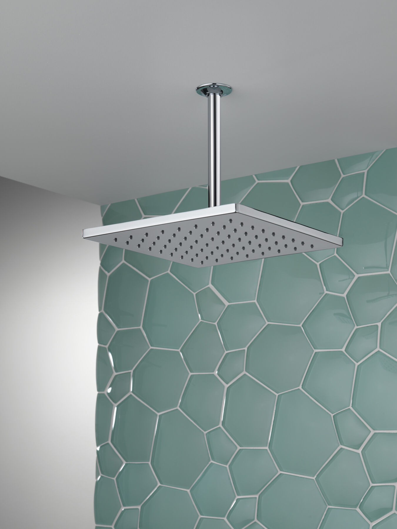 Single-Setting Metal Raincan Shower Head