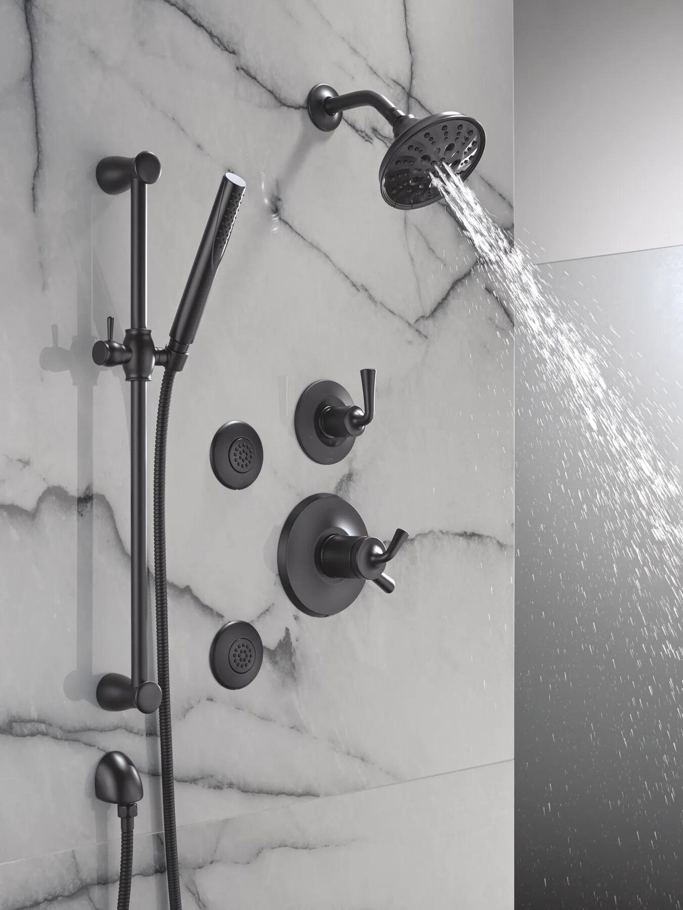 Premium Single-Setting Slide Bar Hand Shower